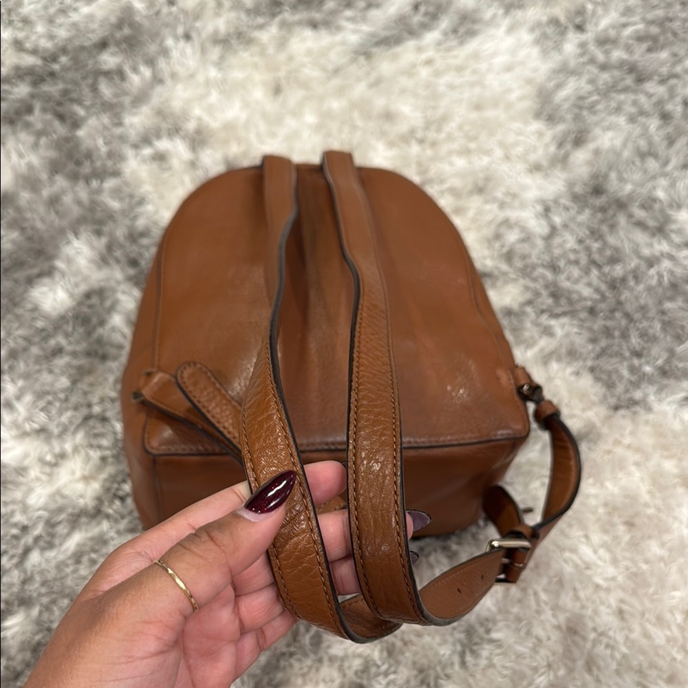 Kate Spade Cognac Leather Mini Backpack - Picture 9 of 16